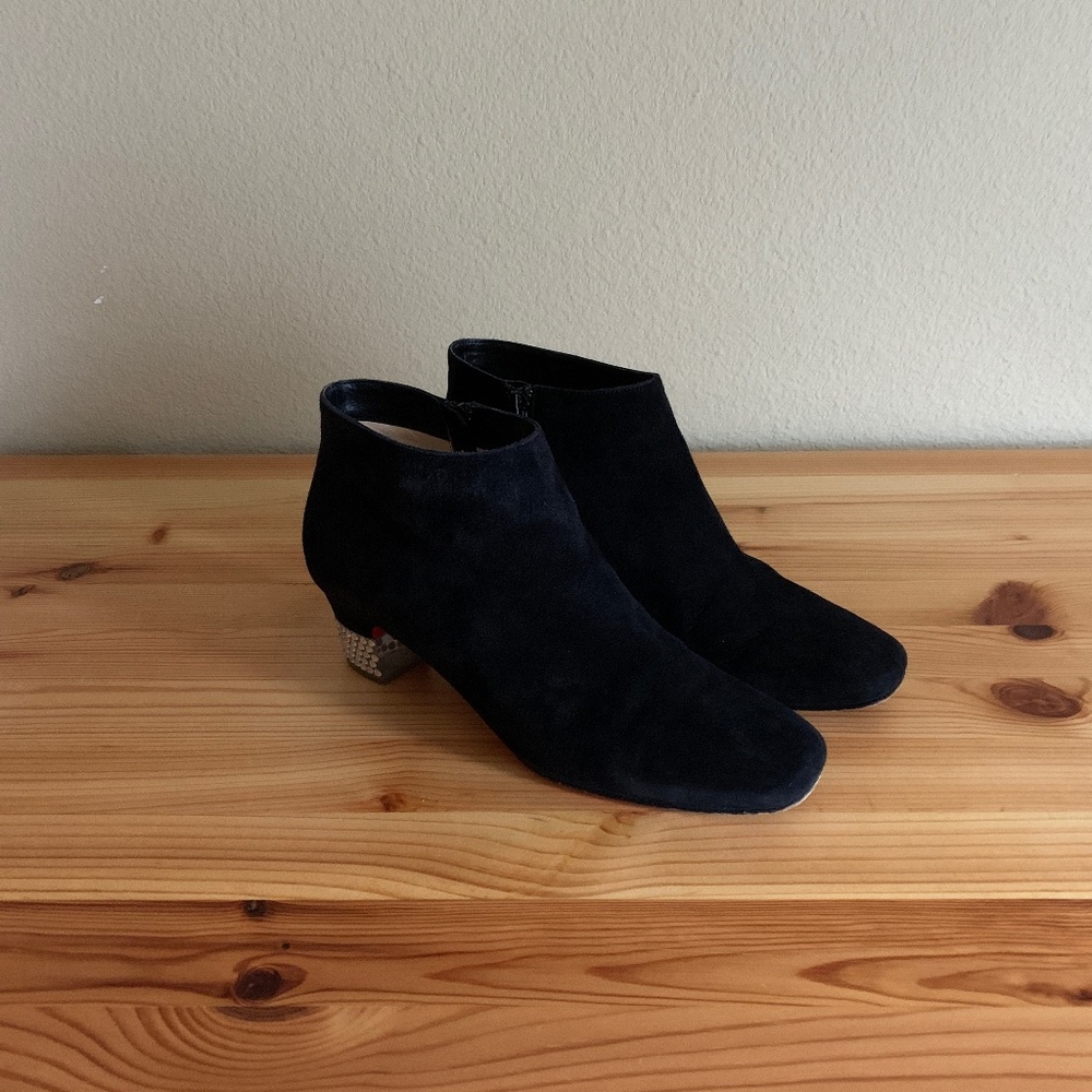 Christian Louboutin Black Suede Ankle Boots EU 36 US 6